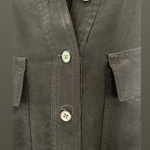 Banana Republic Silk Sheer Button down Blouse - Picture 3 of 5